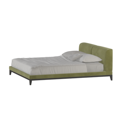 Infinity Upholstered Double Bed with Elegant Headboard