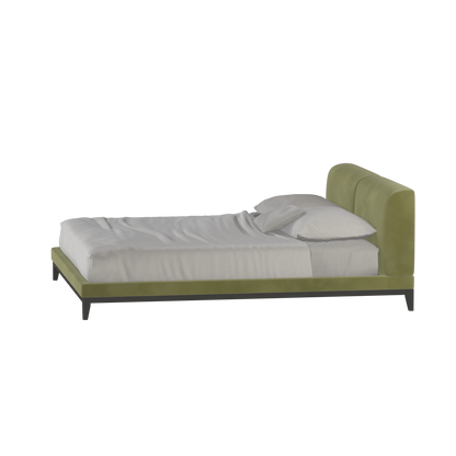 Infinity Upholstered Double Bed with Elegant Headboard