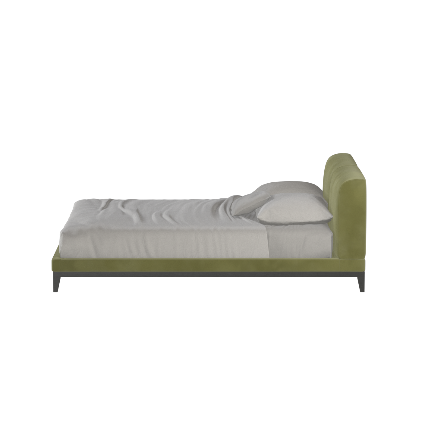 Infinity Upholstered Double Bed with Elegant Headboard