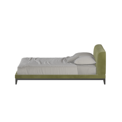 Infinity Upholstered Double Bed with Elegant Headboard