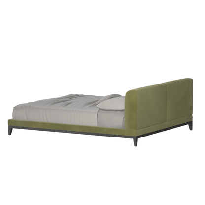 Infinity Upholstered Double Bed with Elegant Headboard