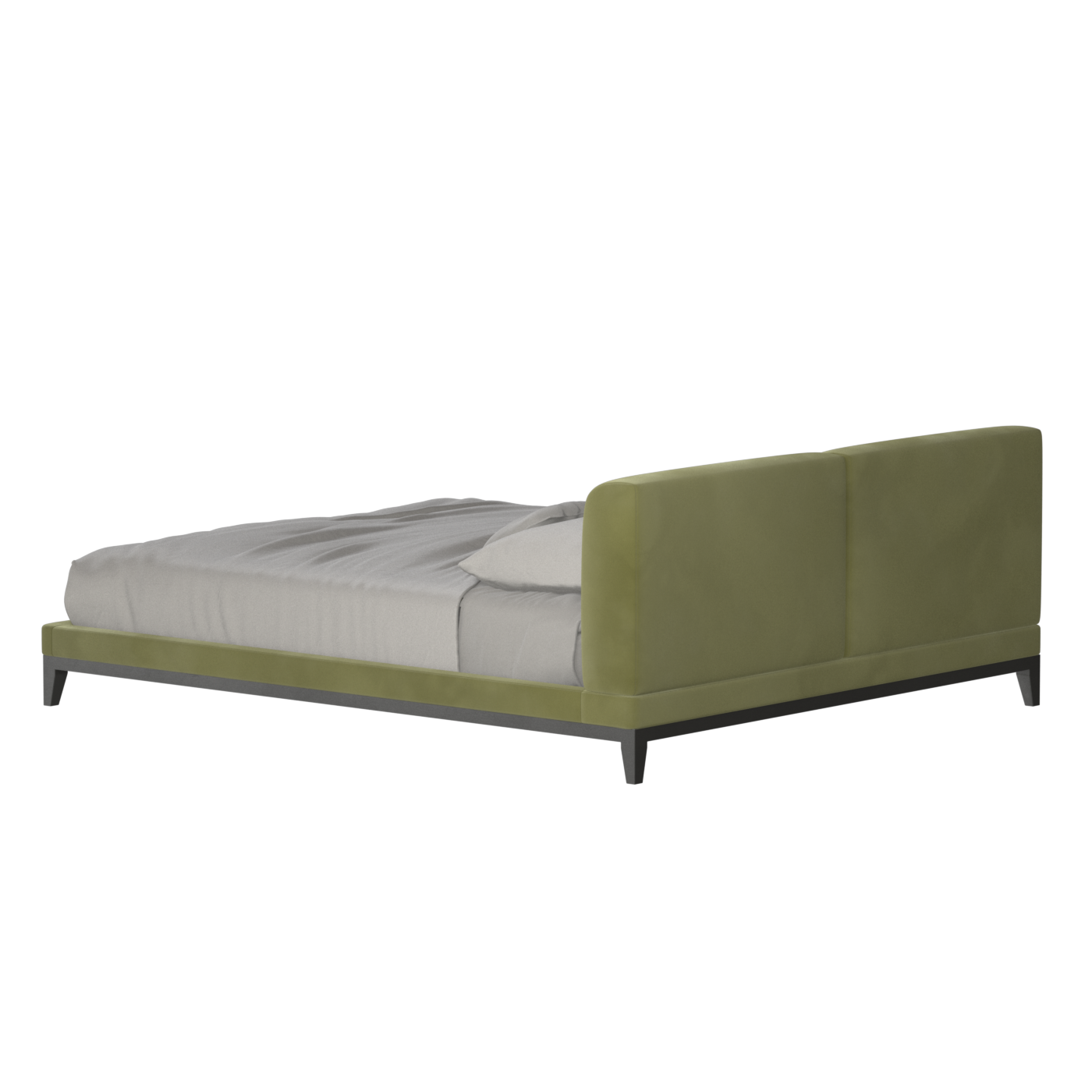 Infinity Upholstered Double Bed with Elegant Headboard