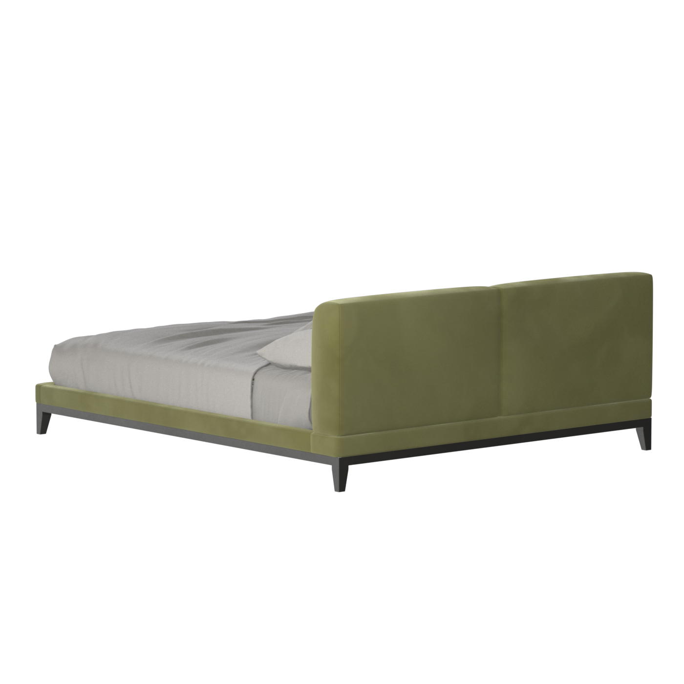 Infinity Upholstered Double Bed with Elegant Headboard