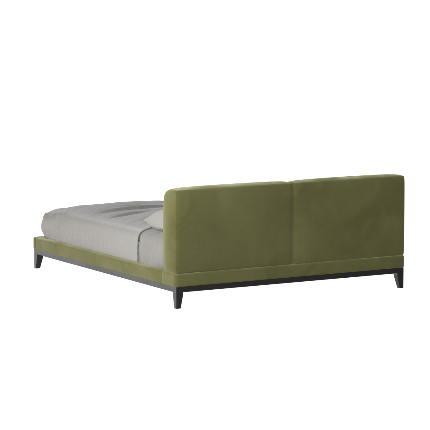 Infinity Upholstered Double Bed with Elegant Headboard
