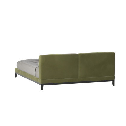 Infinity Upholstered Double Bed with Elegant Headboard