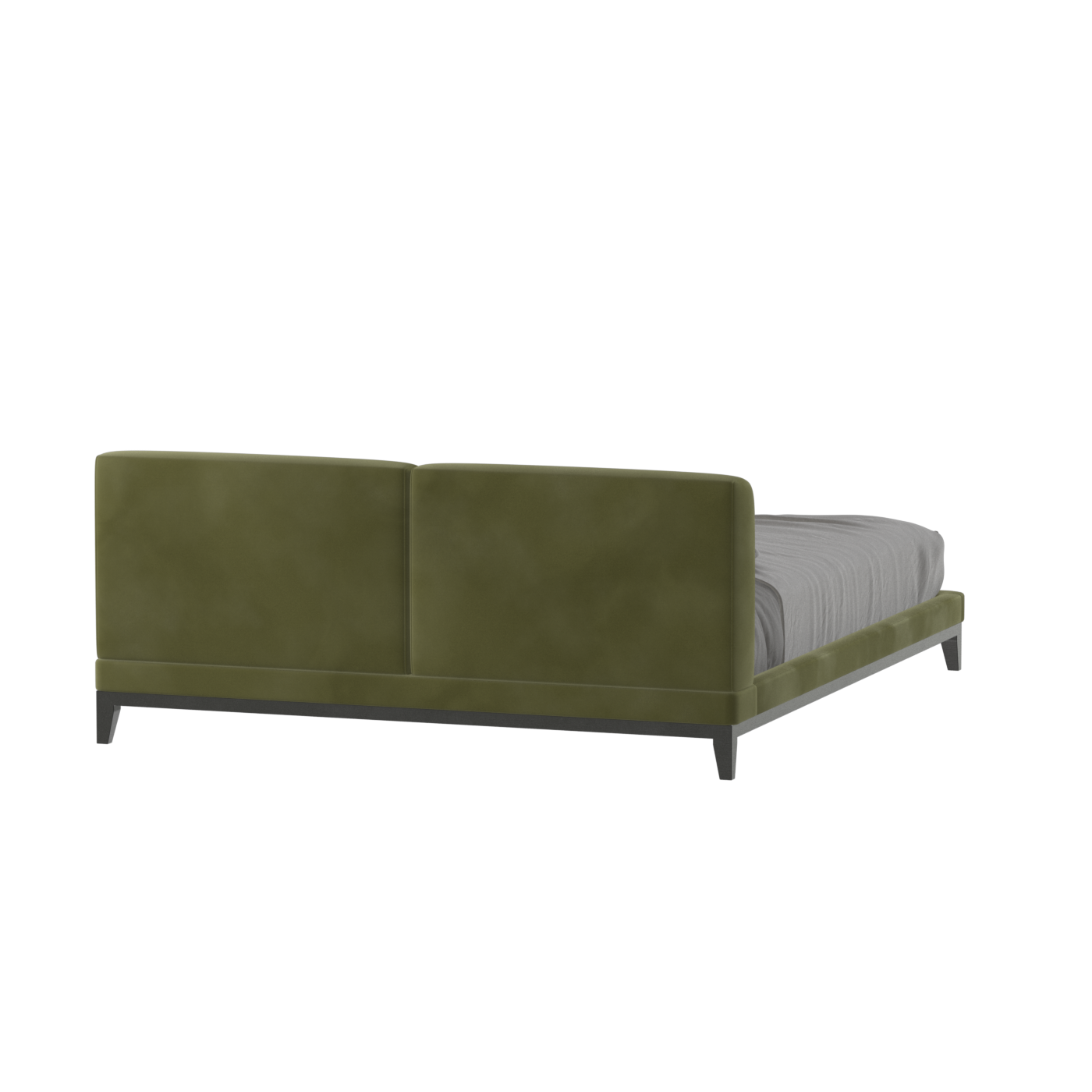 Infinity Upholstered Double Bed with Elegant Headboard