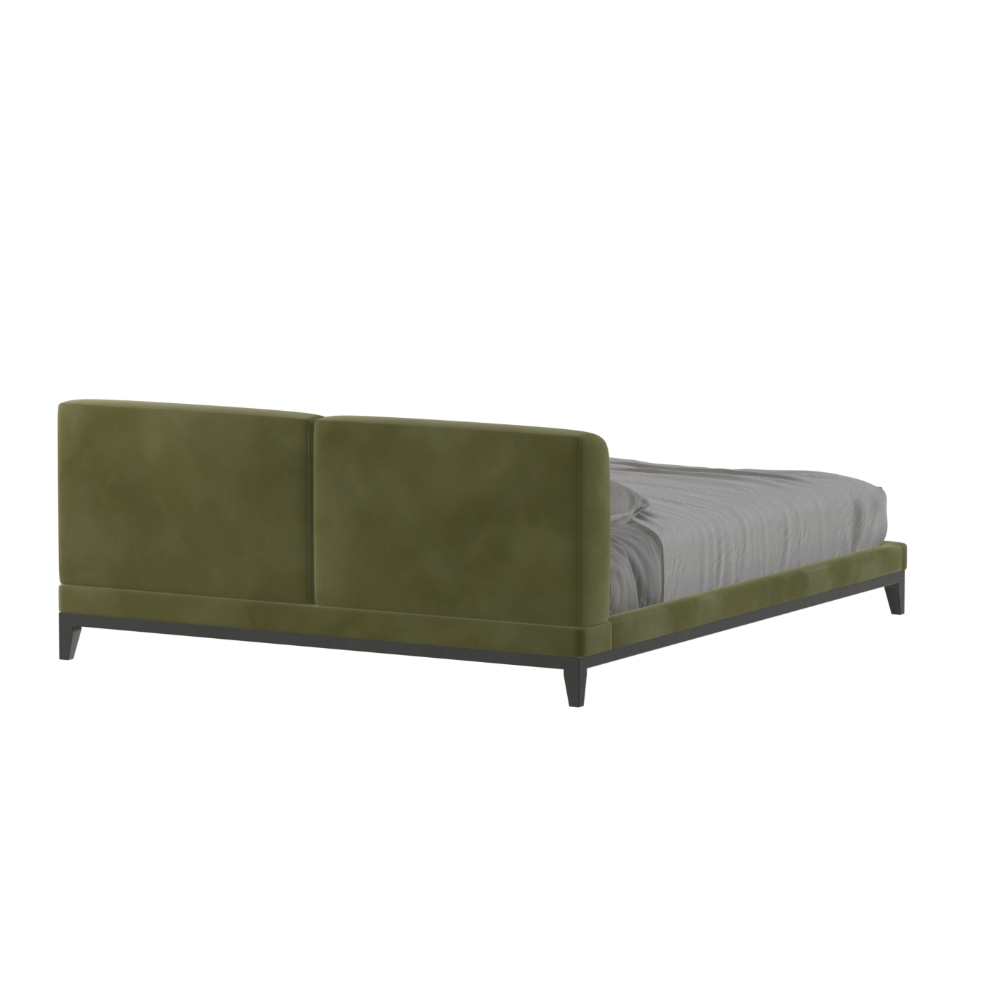 Infinity Upholstered Double Bed with Elegant Headboard