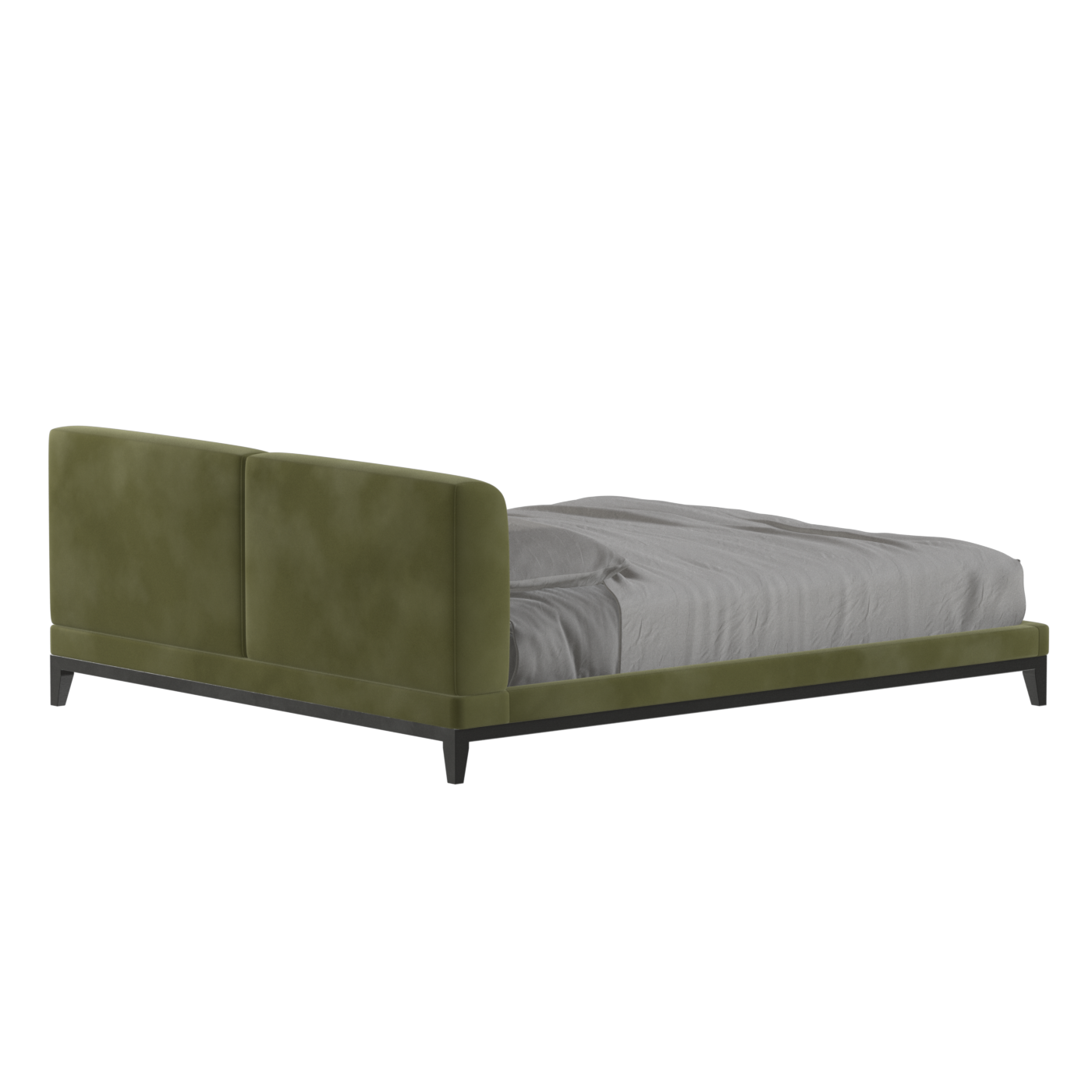 Infinity Upholstered Double Bed with Elegant Headboard
