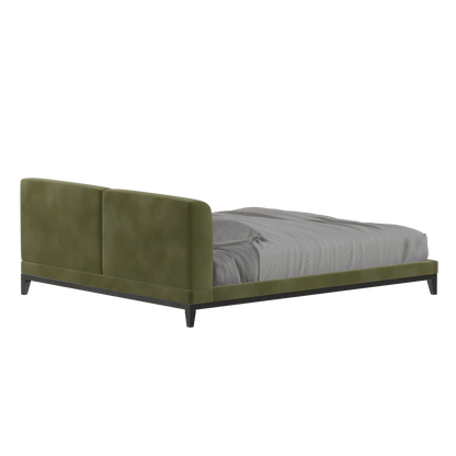 Infinity Upholstered Double Bed with Elegant Headboard