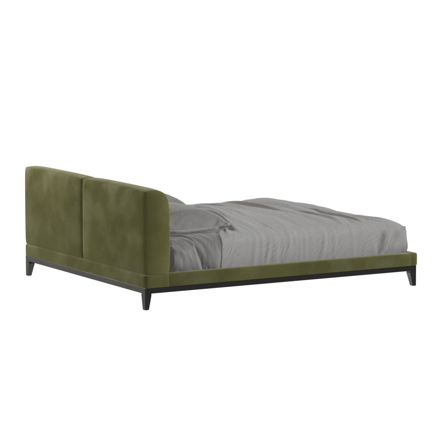 Infinity Upholstered Double Bed with Elegant Headboard