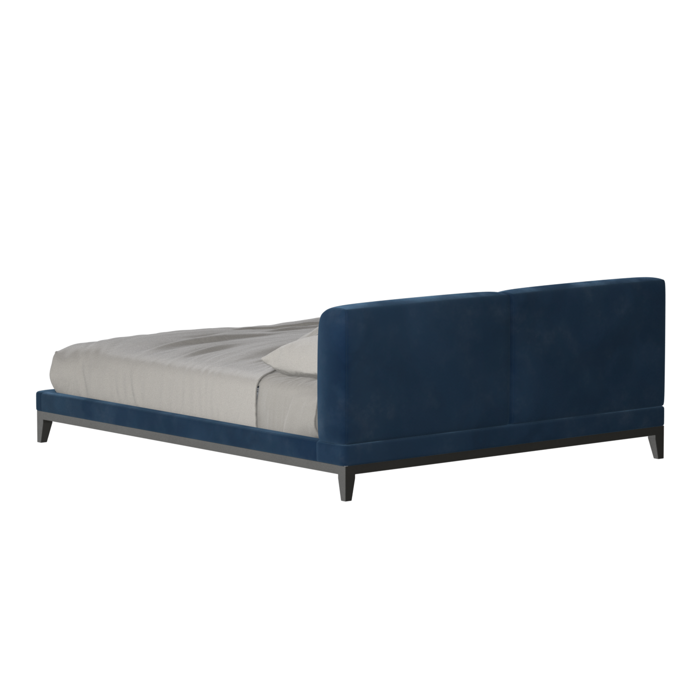 Infinity Upholstered Double Bed with Elegant Headboard