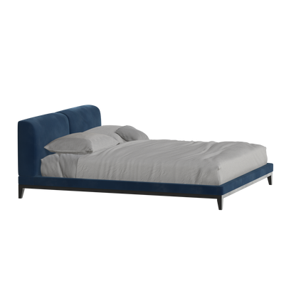 Infinity Upholstered Double Bed with Elegant Headboard