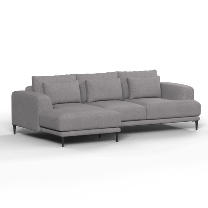 Canapé d'angle modulaire Joe – Finition en tissu de haute qualité