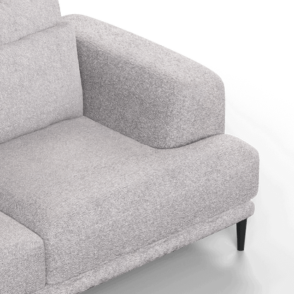 Canapé d'angle modulaire Joe – Finition en tissu de haute qualité