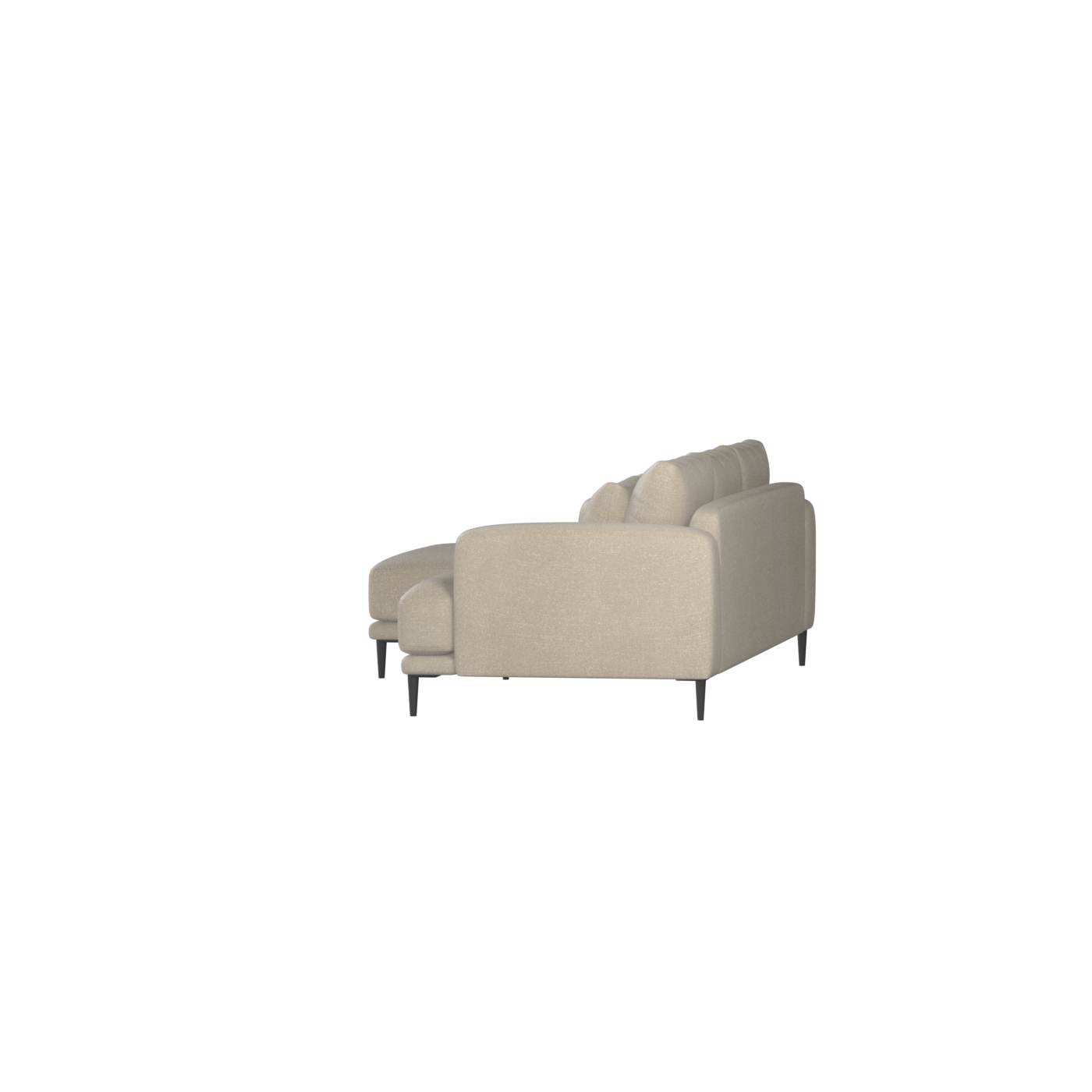 Canapé d'angle modulaire Joe – Finition en tissu de haute qualité