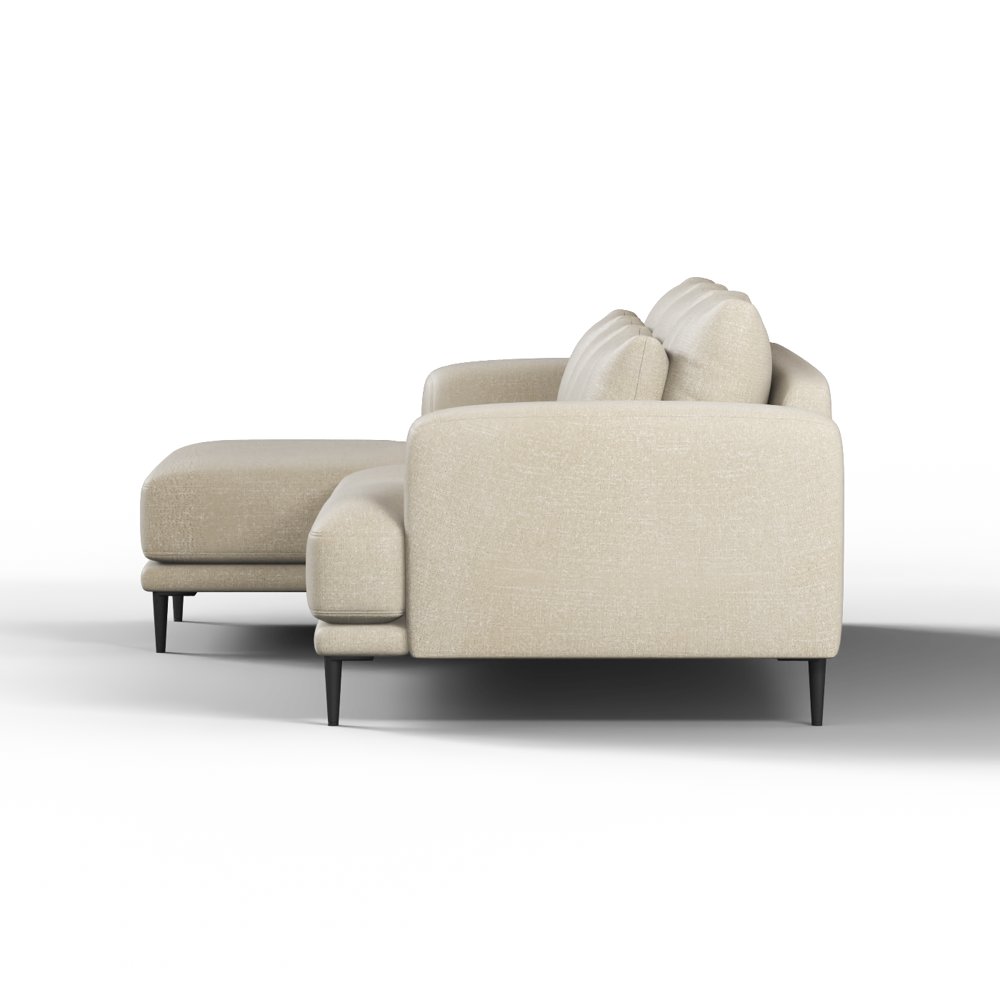 Canapé d'angle modulaire Joe – Finition en tissu de haute qualité
