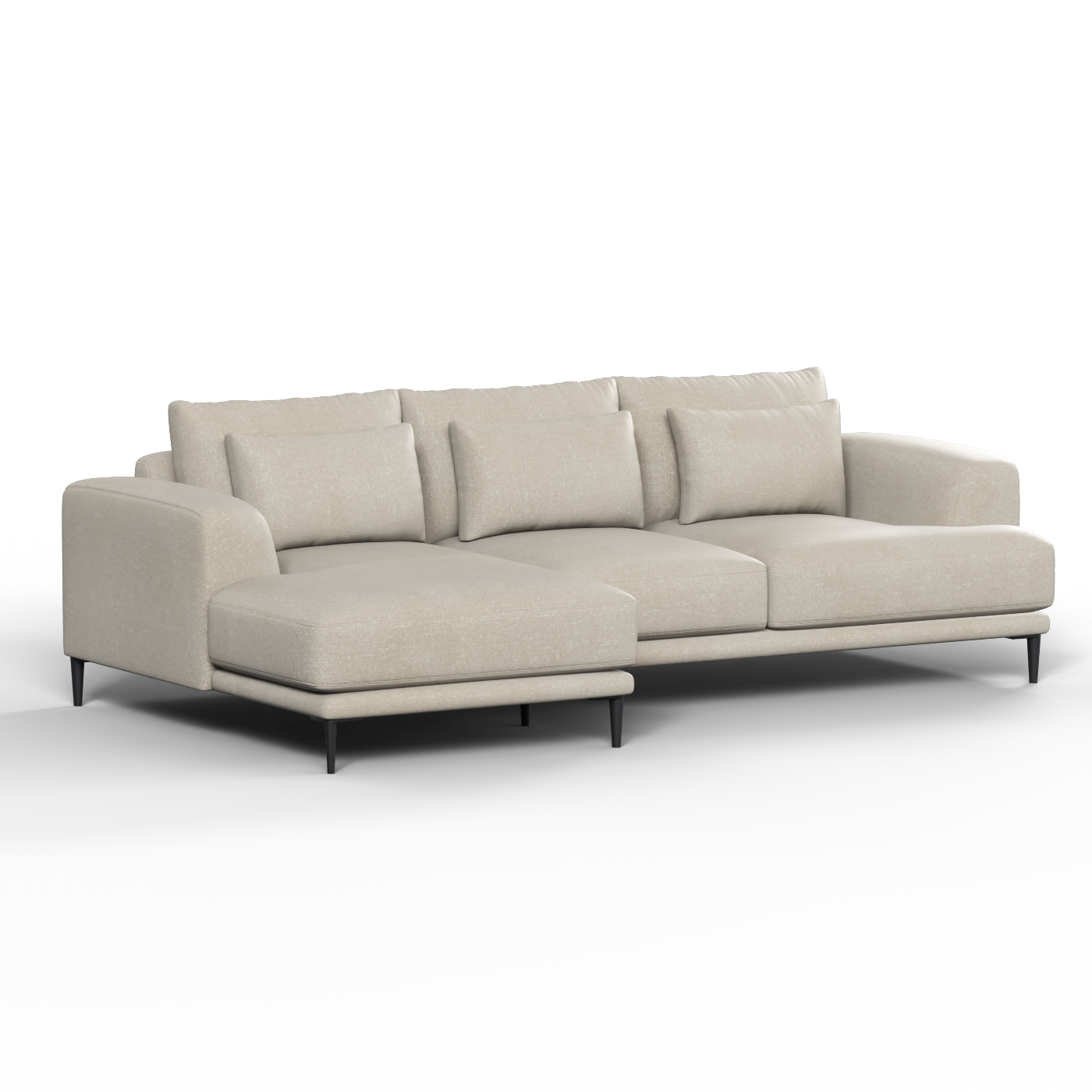 Canapé d'angle modulaire Joe – Finition en tissu de haute qualité