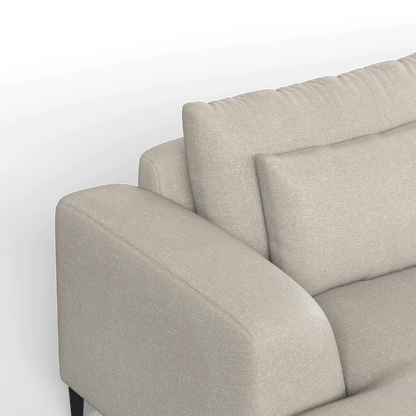 Canapé d'angle modulaire Joe – Finition en tissu de haute qualité