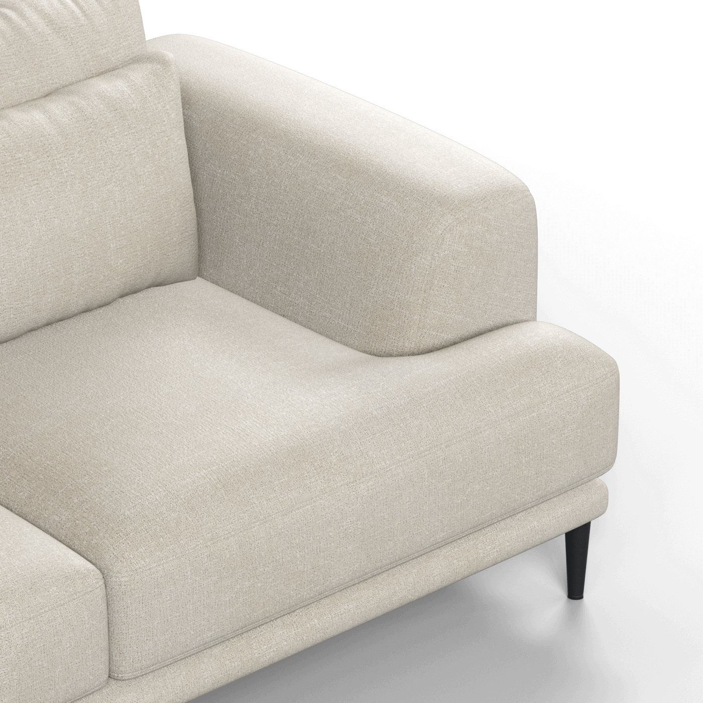 Canapé d'angle modulaire Joe – Finition en tissu de haute qualité