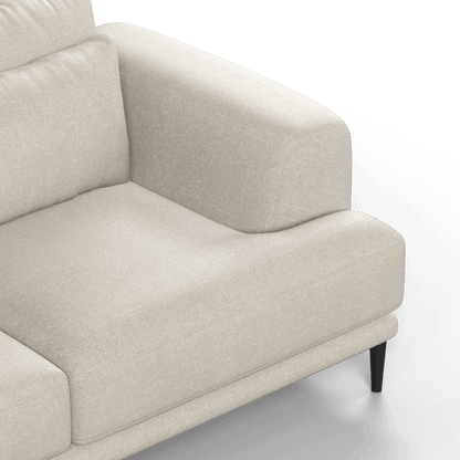 Canapé d'angle modulaire Joe – Finition en tissu de haute qualité