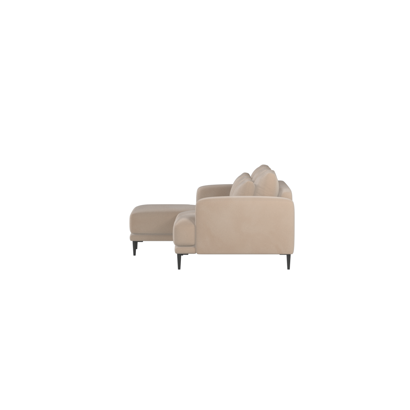 Canapé d'angle modulaire Joe – Finition en tissu de haute qualité