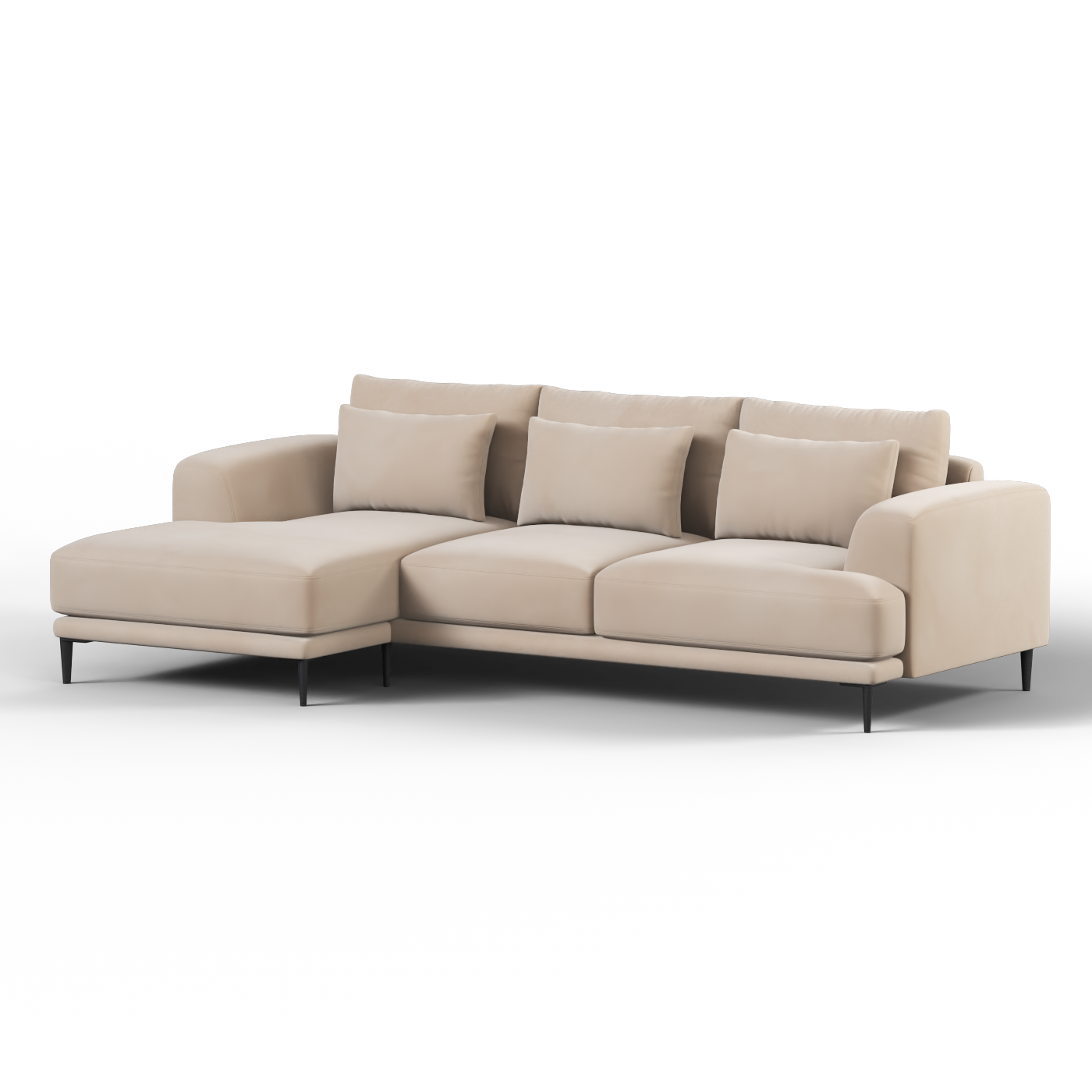 Canapé d'angle modulaire Joe – Finition en tissu de haute qualité
