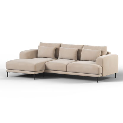 Canapé d'angle modulaire Joe – Finition en tissu de haute qualité