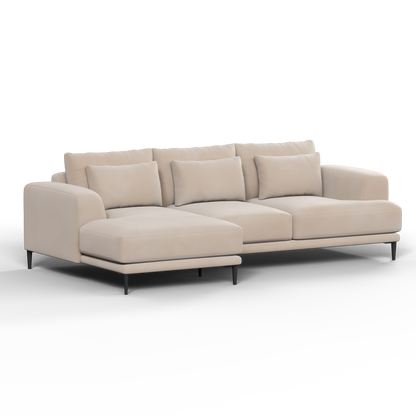 Canapé d'angle modulaire Joe – Finition en tissu de haute qualité