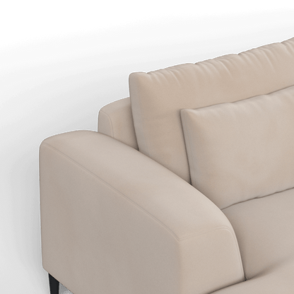 Canapé d'angle modulaire Joe – Finition en tissu de haute qualité