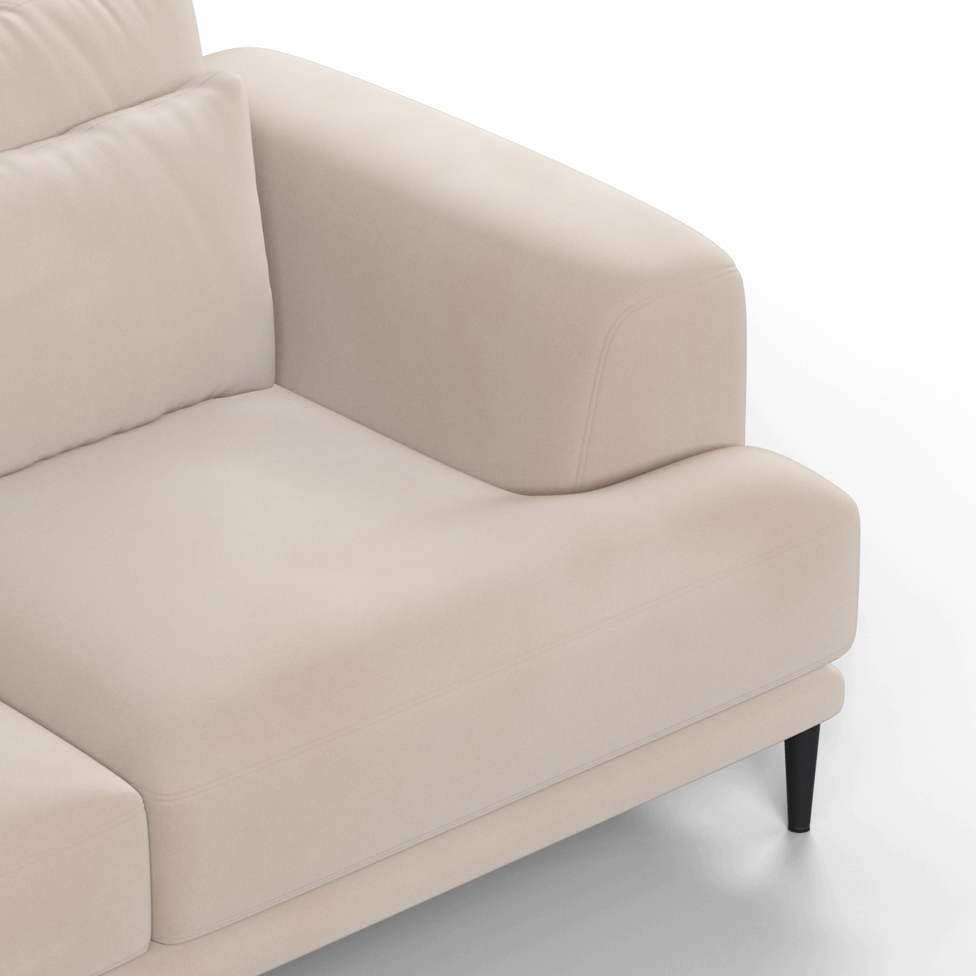 Canapé d'angle modulaire Joe – Finition en tissu de haute qualité