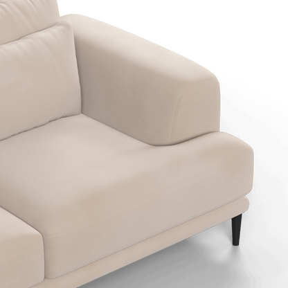 Canapé d'angle modulaire Joe – Finition en tissu de haute qualité