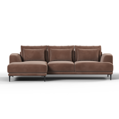 Canapé d'angle modulaire Joe – Finition en tissu de haute qualité