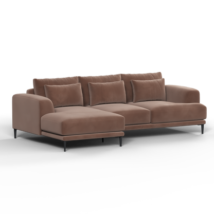 Canapé d'angle modulaire Joe – Finition en tissu de haute qualité