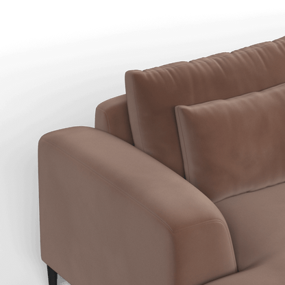Canapé d'angle modulaire Joe – Finition en tissu de haute qualité