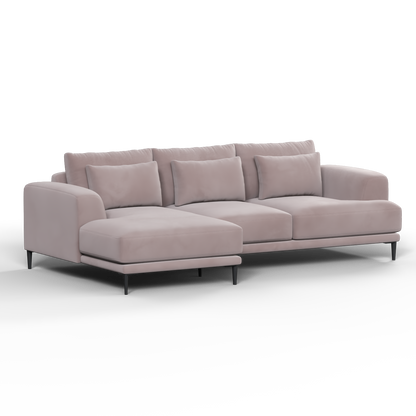 Canapé d'angle modulaire Joe – Finition en tissu de haute qualité