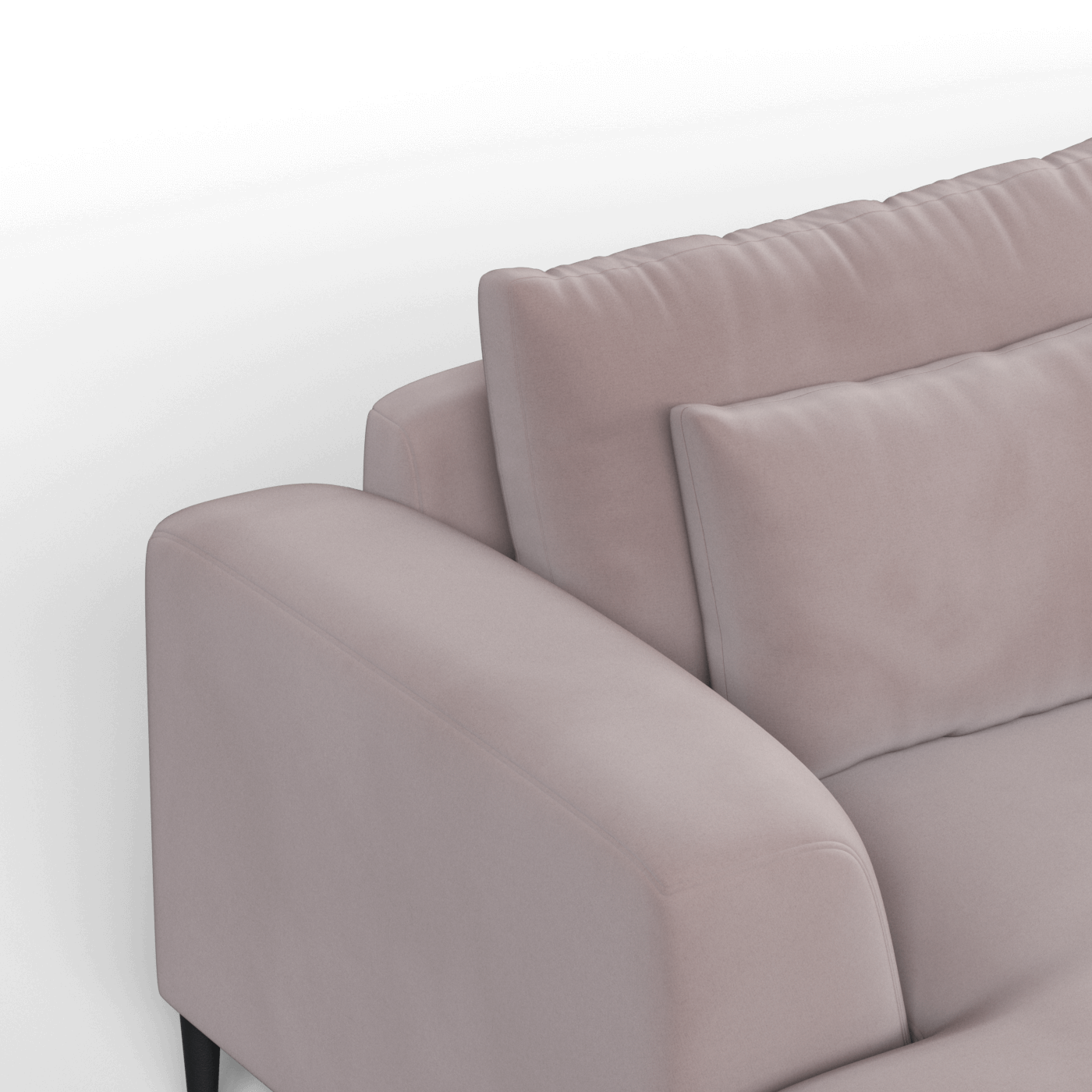 Canapé d'angle modulaire Joe – Finition en tissu de haute qualité
