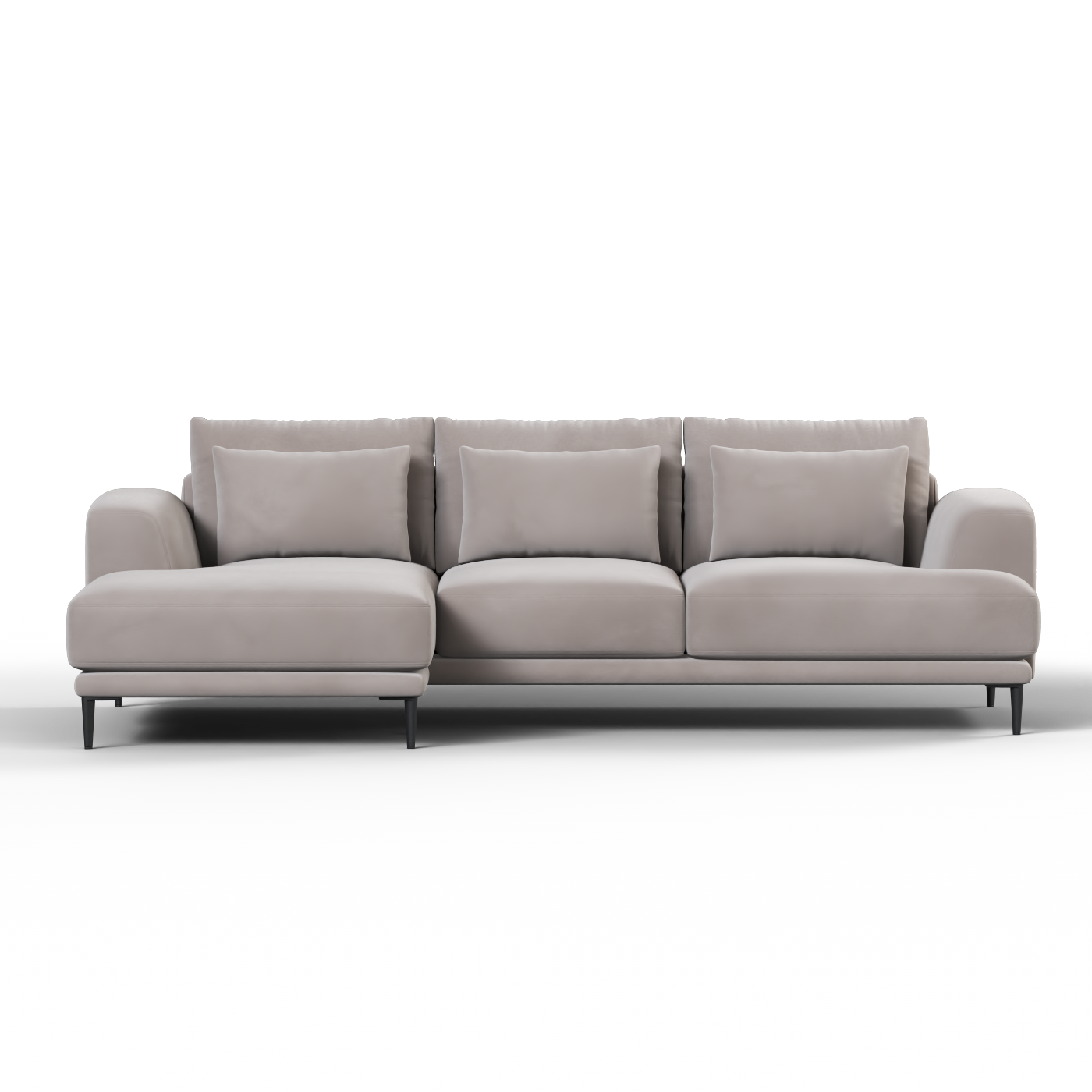 Canapé d'angle modulaire Joe – Finition en tissu de haute qualité