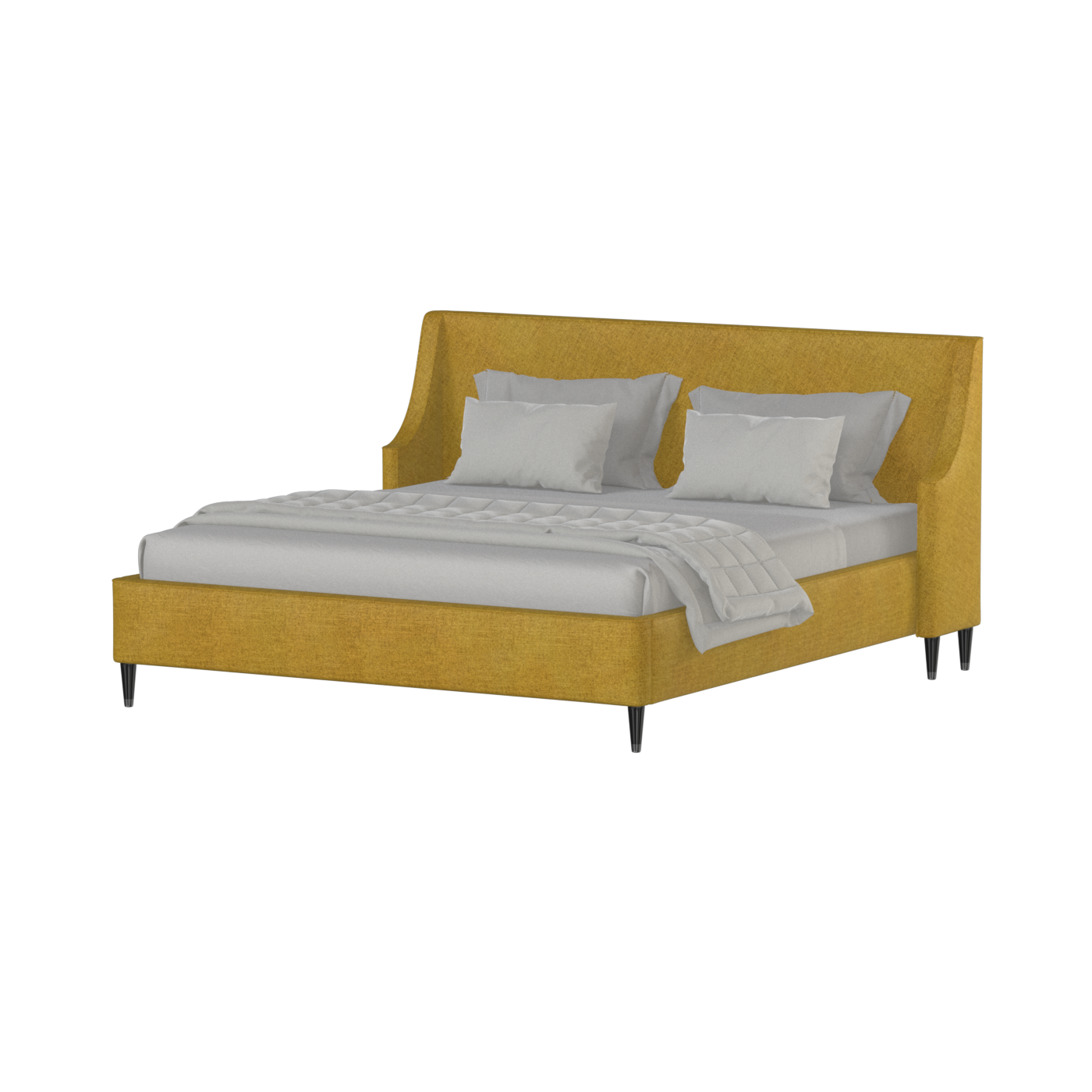 Laura Double Bed with High Headboard