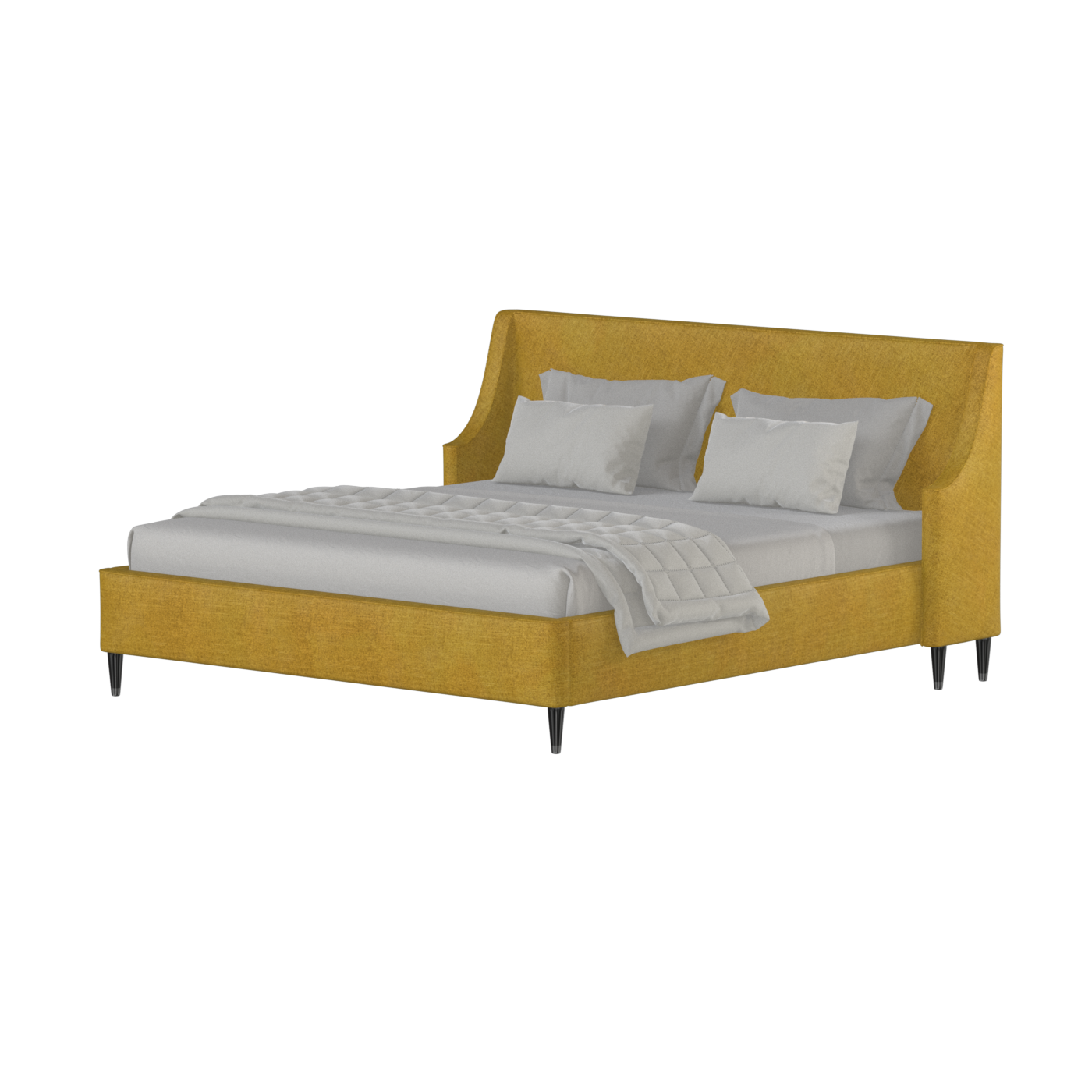 Laura Double Bed with High Headboard