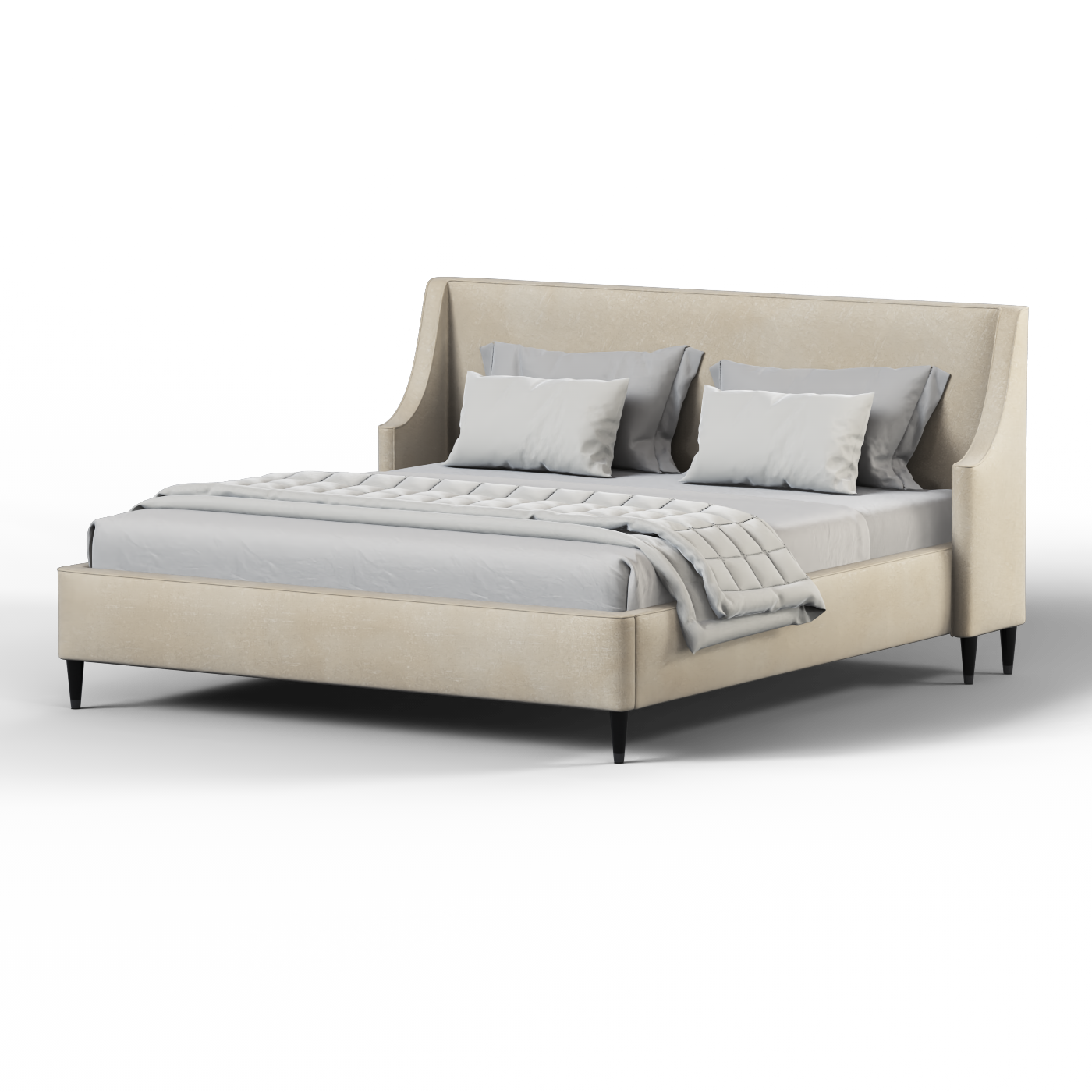 Laura Double Bed with High Headboard