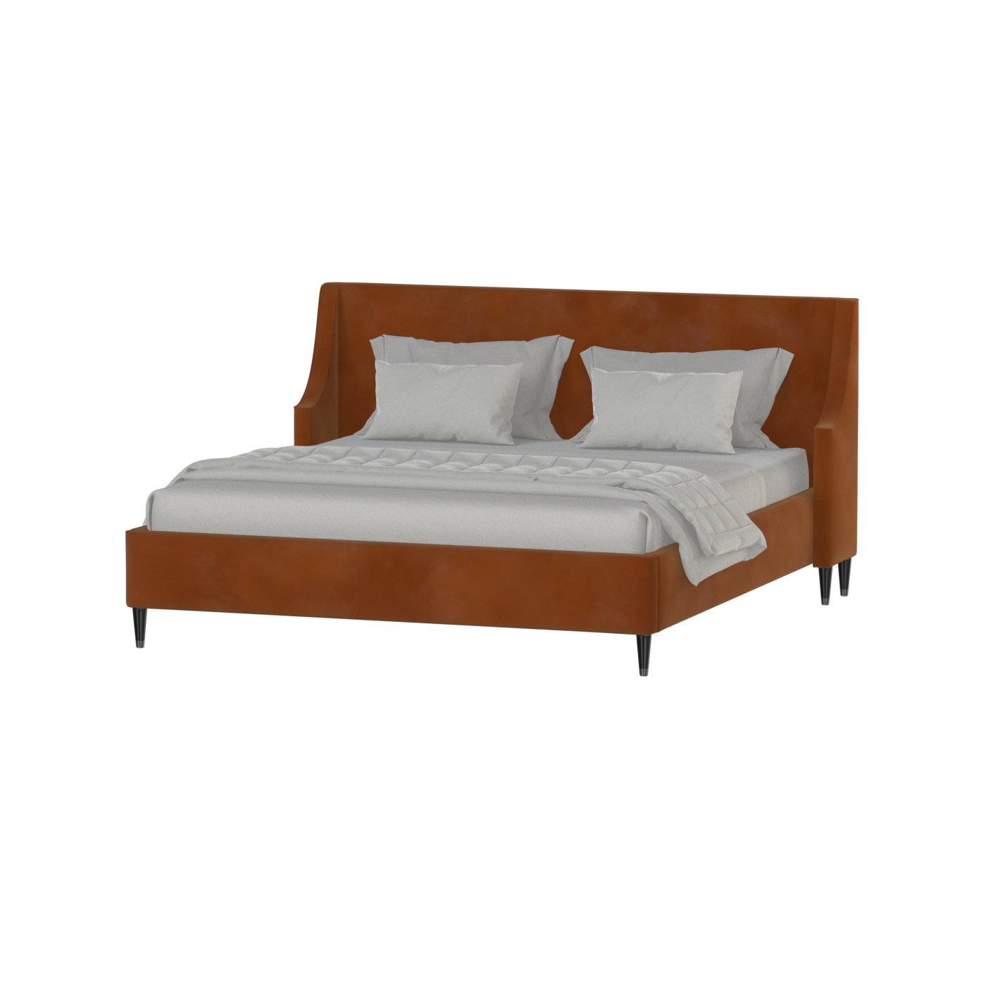 Laura Double Bed with High Headboard