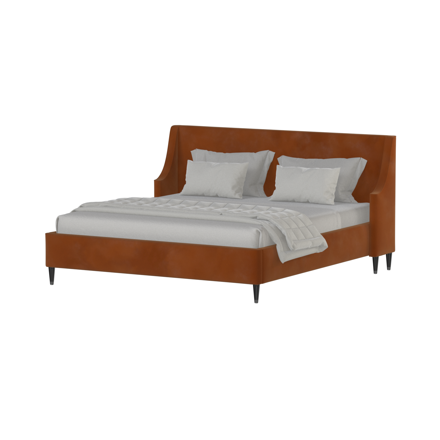 Laura Double Bed with High Headboard