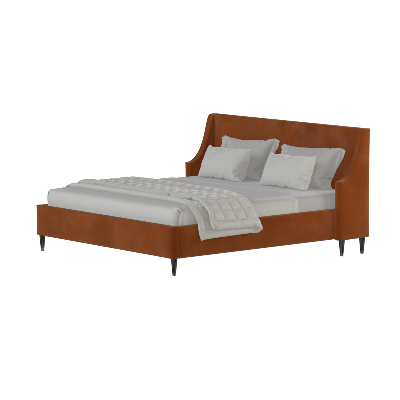 Laura Double Bed with High Headboard