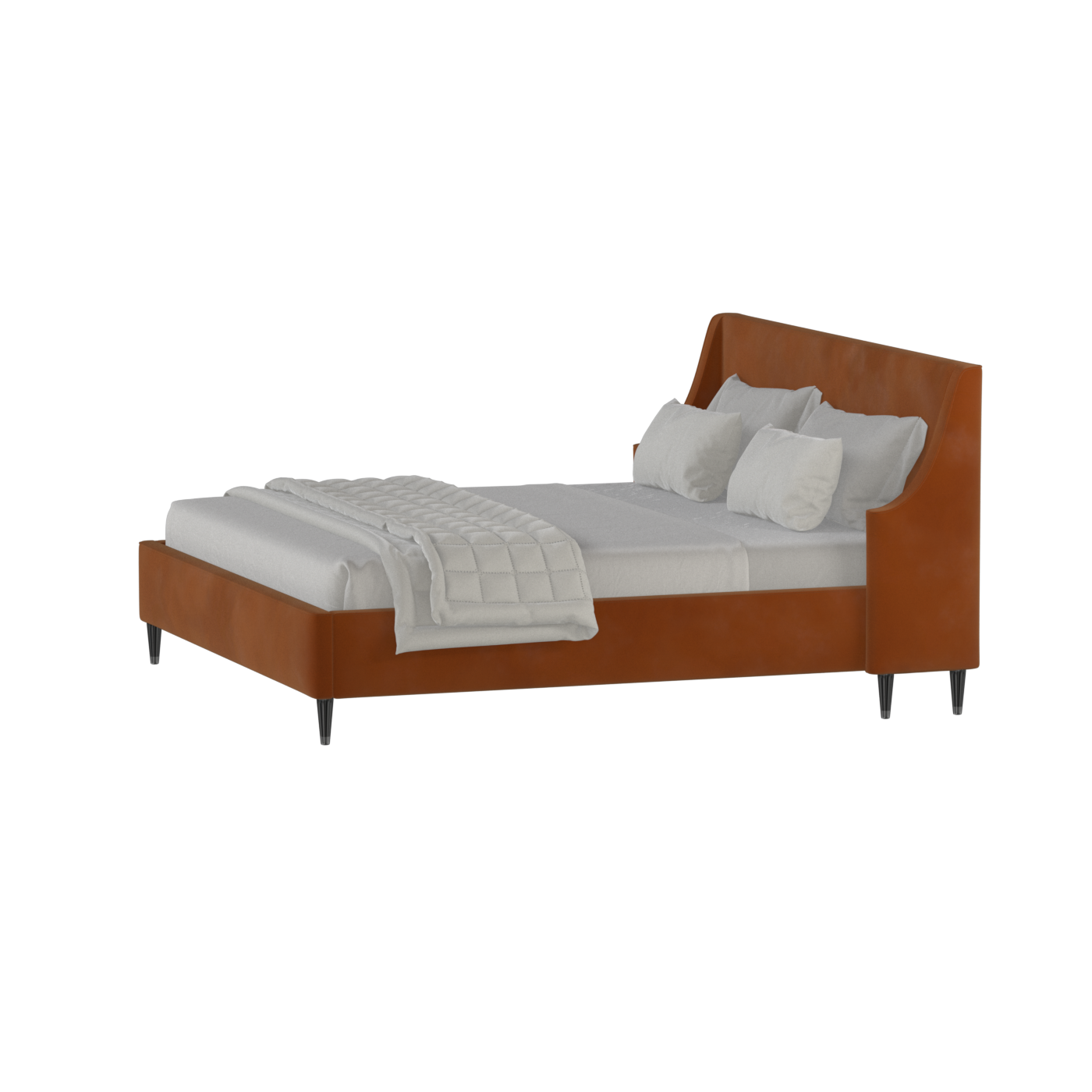 Laura Double Bed with High Headboard
