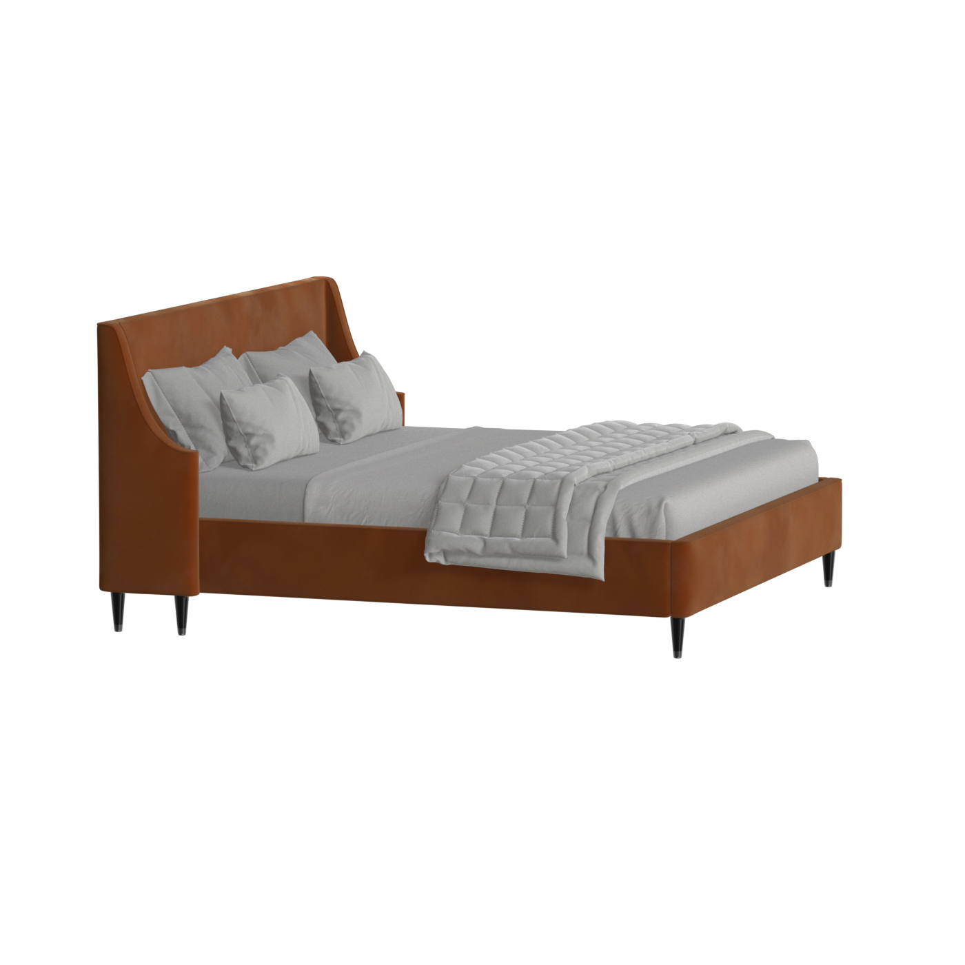 Laura Double Bed with High Headboard