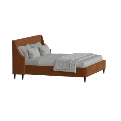 Laura Double Bed with High Headboard
