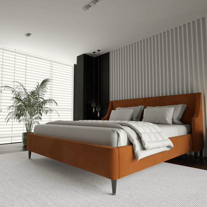 Laura Double Bed with High Headboard