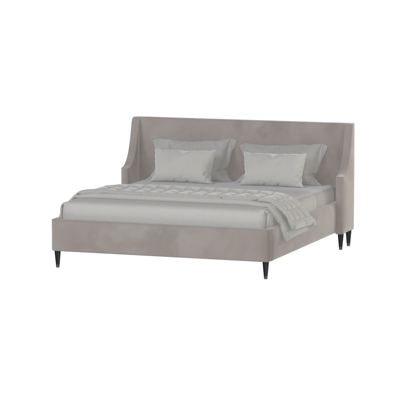 Laura Double Bed with High Headboard
