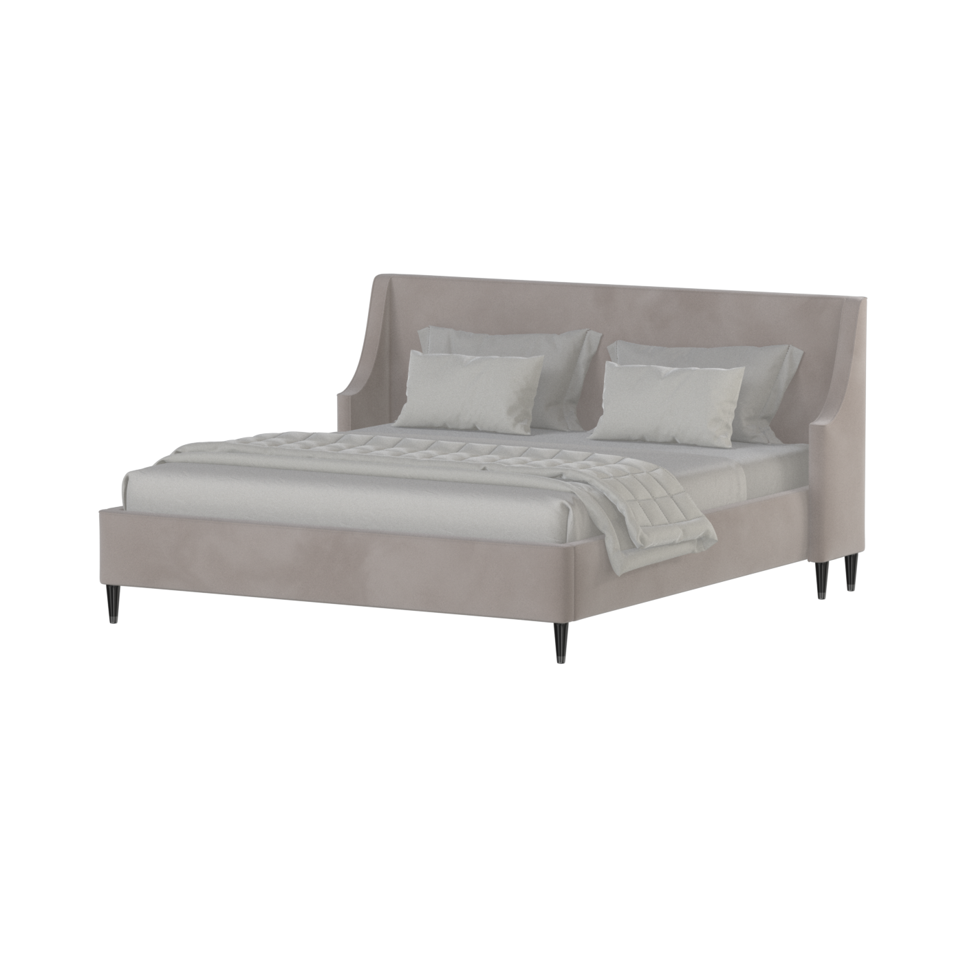 Laura Double Bed with High Headboard