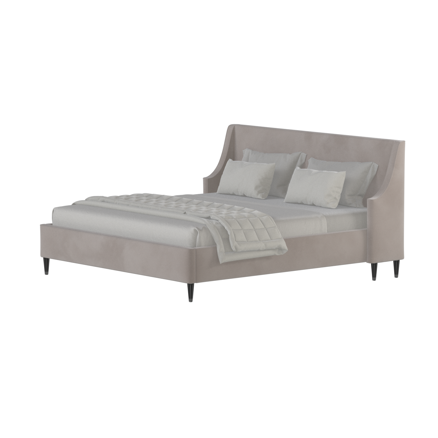 Laura Double Bed with High Headboard